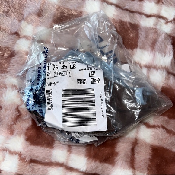 NWT Swimsuits for All Reversible Crisscross Triangle Bikini Top Mocha | 1XL - Picture 3 of 9